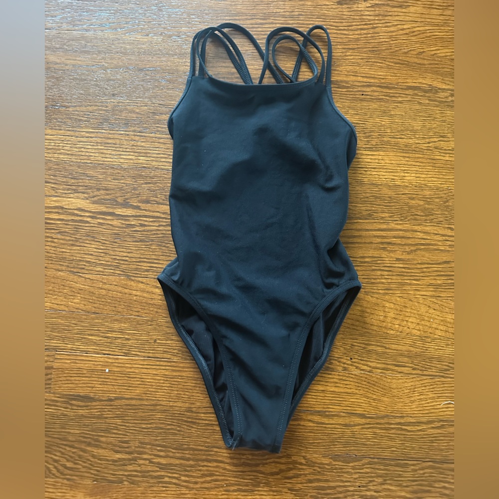 Black Ryker style jolyn one piece swimsuit